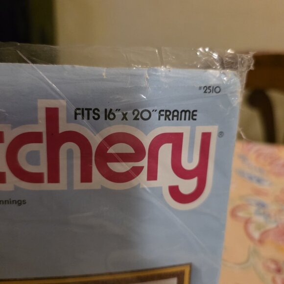 VTG Sunset Stichery Safe Harbor Sailing Scene Needlepoint Embroidery Kit New - Picture 2 of 13